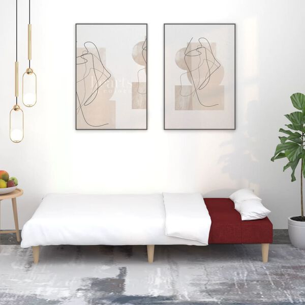 vidaXL 2m&iacute;stn&aacute; rozkl&aacute;dac&iacute; pohovka v&iacute;nov&aacute; textil