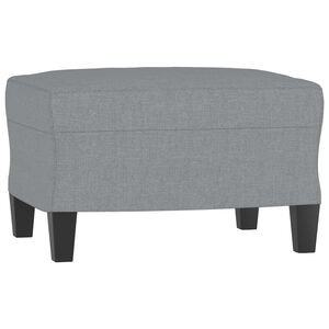 vidaXL Podnožka světle &scaron;ed&aacute; 60 x 50 x 41 cm textil