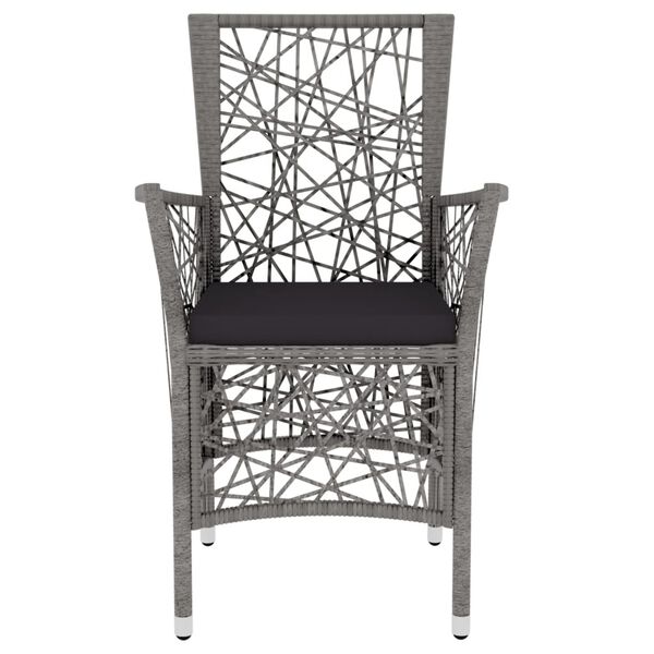 vidaXL 3d&iacute;ln&yacute; zahradn&iacute; j&iacute;deln&iacute; set polyratan &scaron;ed&yacute;