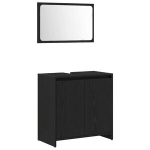 vidaXL Koupelnov&aacute; skř&iacute;ň Čern&yacute; dub 60 x 33 x 60 cm Kompozitn&iacute; dřevo