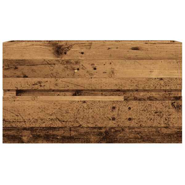 vidaXL Koupelnov&aacute; z&aacute;věsn&aacute; skř&iacute;ňka old wood 80 x 38,5 x 45 cm kompozit