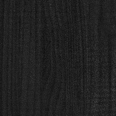 vidaXL Zahradní truhlíky 2 ks černé 31 x 31 x 70 cm masivní borovice