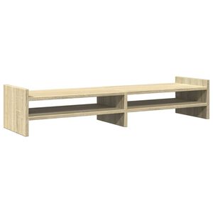 vidaXL Stojan na monitor dub sonoma 100 x 27 x 20 cm kompozitn&iacute; dřevo