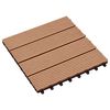 vidaXL Dlažba na terasu 11 ks Teak 30 x 30 cm WPC