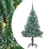vidaXL Uměl&yacute; v&aacute;nočn&iacute; stromeček se sněhem a LED osvětlen&iacute;m 150 cm