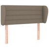 vidaXL Čelo postele typu u&scaron;&aacute;k taupe 93x23x78/88 cm textil