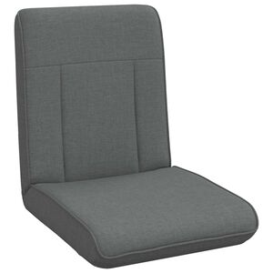 vidaXL Nastaviteln&aacute; podlahov&aacute; židle Tmavě &scaron;ed&aacute; Textil