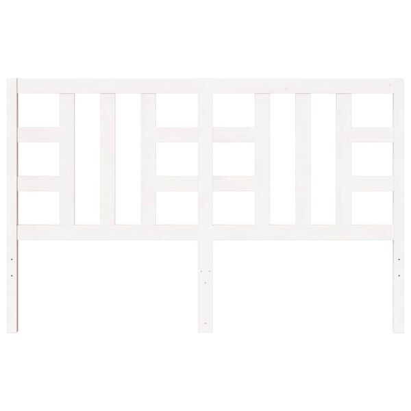 vidaXL Čelo postele b&iacute;l&eacute; 156 x 4 x 100 cm masivn&iacute; borovice