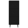 vidaXL Příborník černý 34,5 x 34 x 90 cm kompozitní dřevo