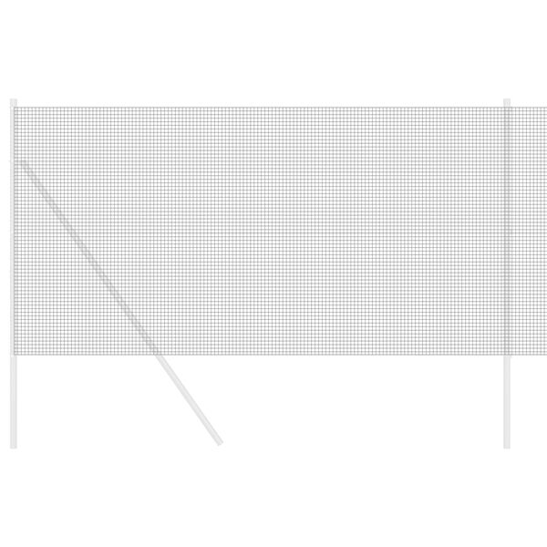 vidaXL Svařovaný drátěný plot Šedá 1.2 x 25 m Ocel