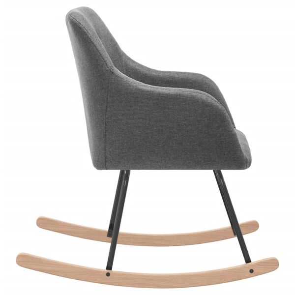 vidaXL Houpac&iacute; křeslo světle &scaron;ed&eacute; textil