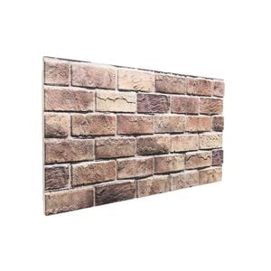 vidaXL N&aacute;stěnn&eacute; panely 10 ks 100 x 50 cm Hněd&aacute; a &scaron;ed&aacute; EPS pěna
