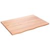 vidaXL Koupelnov&aacute; deska světle hněd&aacute; 80 x 60 x 2 cm o&scaron;etřen&yacute; masiv