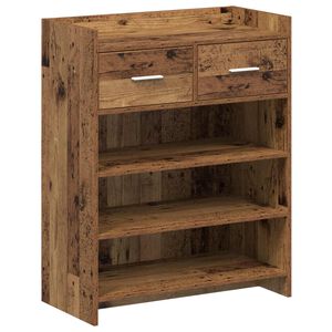 vidaXL Skř&iacute;ň na obuv 73,5 x 36 x 92 cm Kompozitn&iacute; dřevo Star&eacute; dřevo
