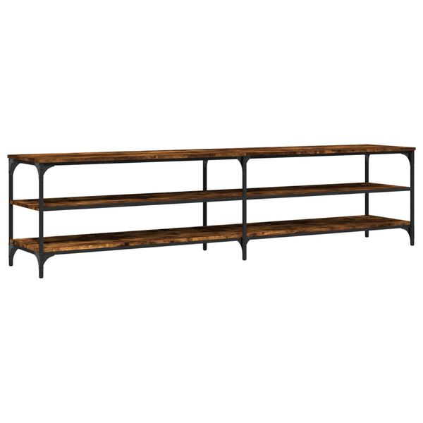 vidaXL TV skř&iacute;ňka kouřov&yacute; dub 200 x 30 x 50 cm kompozitn&iacute; dřevo a kov