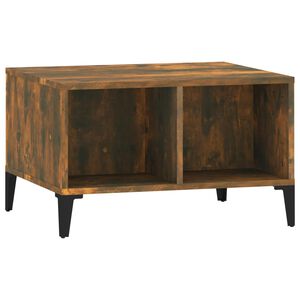 vidaXL Konferenčn&iacute; stolek kouřov&yacute; dub 60x50x36,5 cm kompozitn&iacute; dřevo