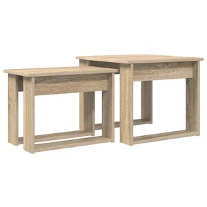 vidaXL Sada konferenčn&iacute;ch stolků 2 ks Sonoma dub 50 x 52 x 42 cm