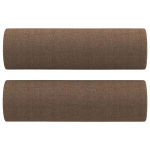 vidaXL Dekoračn&iacute; pol&scaron;t&aacute;ře 2 ks hněd&eacute; &Oslash; 15 x 50 cm textil