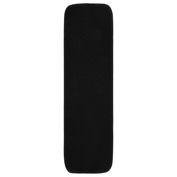 vidaXL Protiskluzové nášlapy na schody 15 ks 75x20cm černé obdélníkové