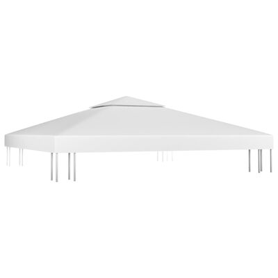 vidaXL Dvojitá střecha na altán 310 g/m² 3 x 3 m bílá