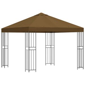 vidaXL Alt&aacute;n 3 x 3 m Taupe Polyester a ocel 190 gsm