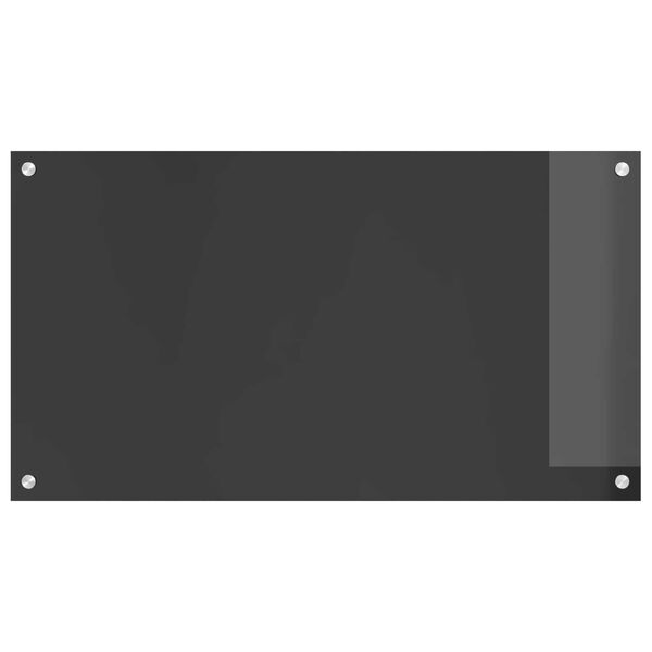 vidaXL Kuchyňská zástěna Tmavě šedá 90 x 50 x 0,6 cm tvrzené sklo