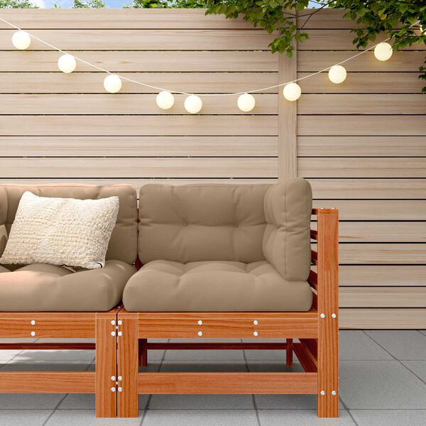 vidaXL Zahradn&iacute; rohov&aacute; sedačka Masivn&iacute; borovice Voskově Hněd&aacute;