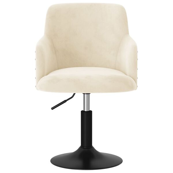 vidaXL Otočn&eacute; j&iacute;deln&iacute; židle 2 ks kr&eacute;mov&eacute; samet