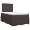 vidaXL Postel boxspring s matrac&iacute; Tmavě hněd&aacute; 120 x 200 cm Textil
