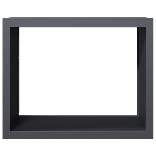 vidaXL Stojan na palivov&eacute; dř&iacute;v&iacute; antracitov&yacute; 100 x 40 x 80 cm ocel