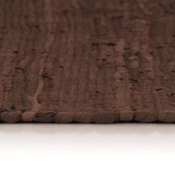 vidaXL Ručně tkan&yacute; koberec Chindi bavlna 160 x 230 cm hněd&yacute;