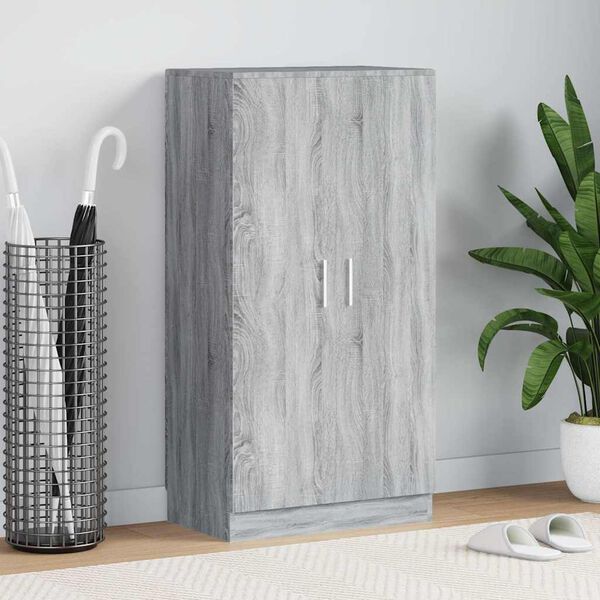 vidaXL Botn&iacute;k &scaron;ed&yacute; sonoma 55x35x108 cm kompozitn&iacute; dřevo