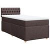 vidaXL Box spring postel s matrac&iacute; tmavě hněd&aacute; 90x200 cm textil