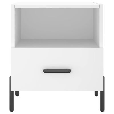 vidaXL Noční stolek bílý 40 x 35 x 47,5 cm kompozitní dřevo