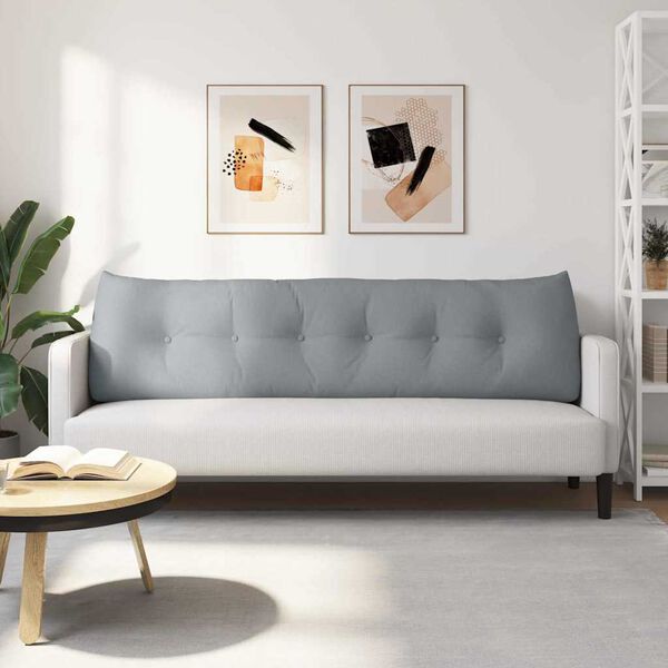 vidaXL Pol&scaron;t&aacute;ř na z&aacute;da Světle &scaron;ed&aacute; 180 x 24 x 50 cm textil