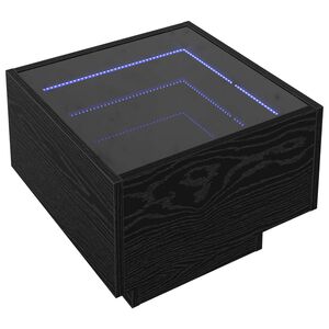 vidaXL Konferenčn&iacute; stolek Čern&yacute; dub 40 x 40 x 30 cm Kompozitn&iacute; dřevo