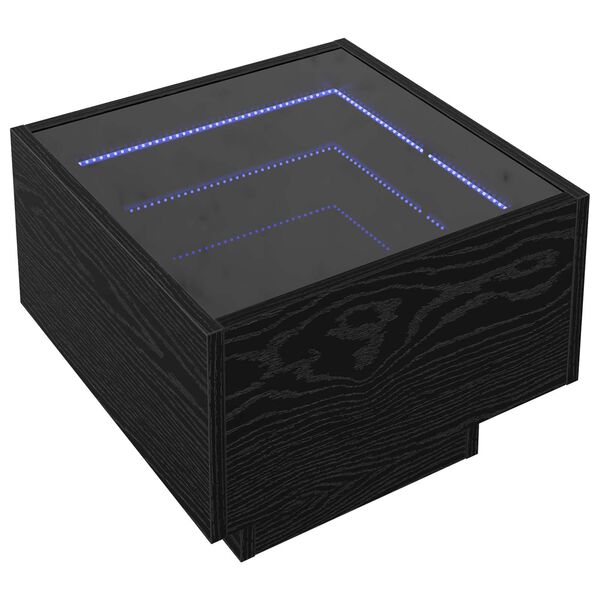 vidaXL Konferenčn&iacute; stolek Čern&yacute; dub 40 x 40 x 30 cm Kompozitn&iacute; dřevo