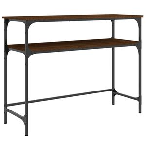 vidaXL Konzolov&yacute; stolek hněd&yacute; dub 100 x 35,5 x 75 cm kompozitn&iacute; dřevo