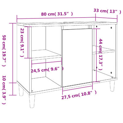 vidaXL 4dílný set koupelnového nábytku bílý kompozitní dřevo