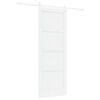 vidaXL Posuvn&eacute; dveře 78 x 211 cm Kompozitn&iacute; dřevo B&iacute;l&aacute;
