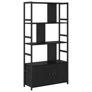 vidaXL Knihovna 80 x 30 x 155,5 cm Kompozitn&iacute; dřevo Čern&yacute; dub