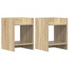 vidaXL Stojan na rostliny 2 ks Sonoma dub 30 x 30 x 40 cm