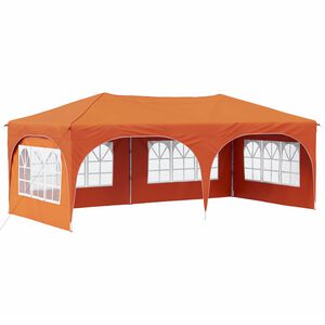 vidaXL P&aacute;rty stan s v&yacute;suvn&yacute;m st&aacute;nkem 575 x 288 x 245 cm Oranžov&aacute;