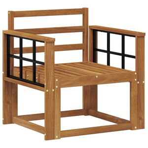 vidaXL Venkovn&iacute; pohovka Masivn&iacute; ak&aacute;tov&eacute; dřevo Př&iacute;rodn&iacute;