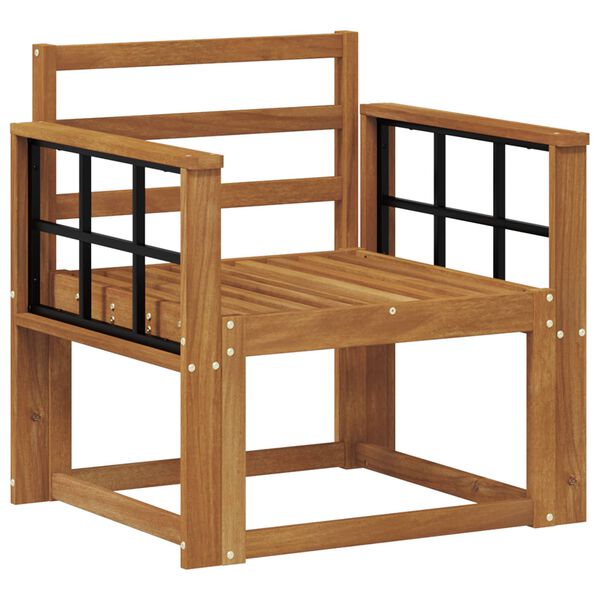 vidaXL Venkovn&iacute; pohovka Masivn&iacute; ak&aacute;tov&eacute; dřevo Př&iacute;rodn&iacute;