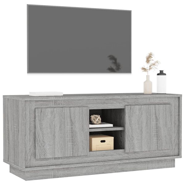 vidaXL TV skříňka šedá sonoma 102 x 35 x 45 cm kompozitní dřevo