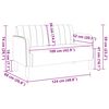 vidaXL Loveseat Sofa kr&eacute;mov&aacute; 109 cm samet