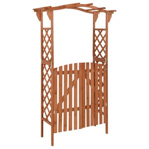 vidaXL Pergola s brankou 116 x 40 x 204 cm masivn&iacute; jedle