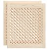 vidaXL N&aacute;bytkov&aacute; dv&iacute;řka mř&iacute;žkov&yacute; design 2 ks 59,5 x 69 cm borovice