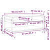 vidaXL Konferenční stolek kouřový dub 90 x 50 x 45 cm kompozitní dřevo